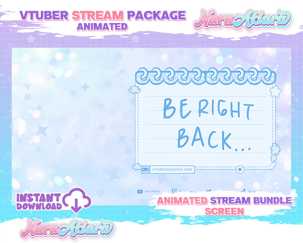 Thumbnail: Elevate Your Channel with the Enchanting Cloudy Blue Stream Package