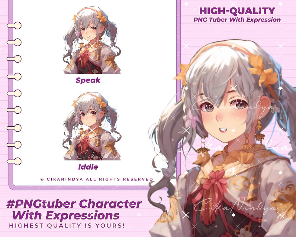 Thumbnail: Enhance Your Streaming Experience with Expressive PNG Tuber Girl Characters