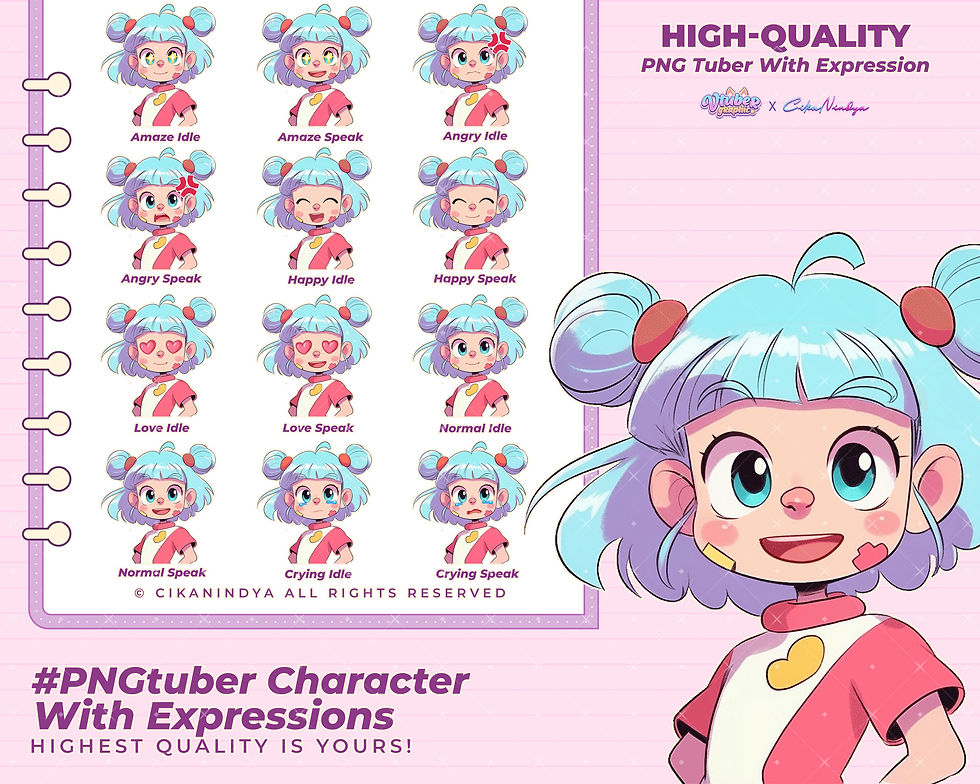 Enhance Your Broadcasts with Engaging PNG Tuber Girl Avatars