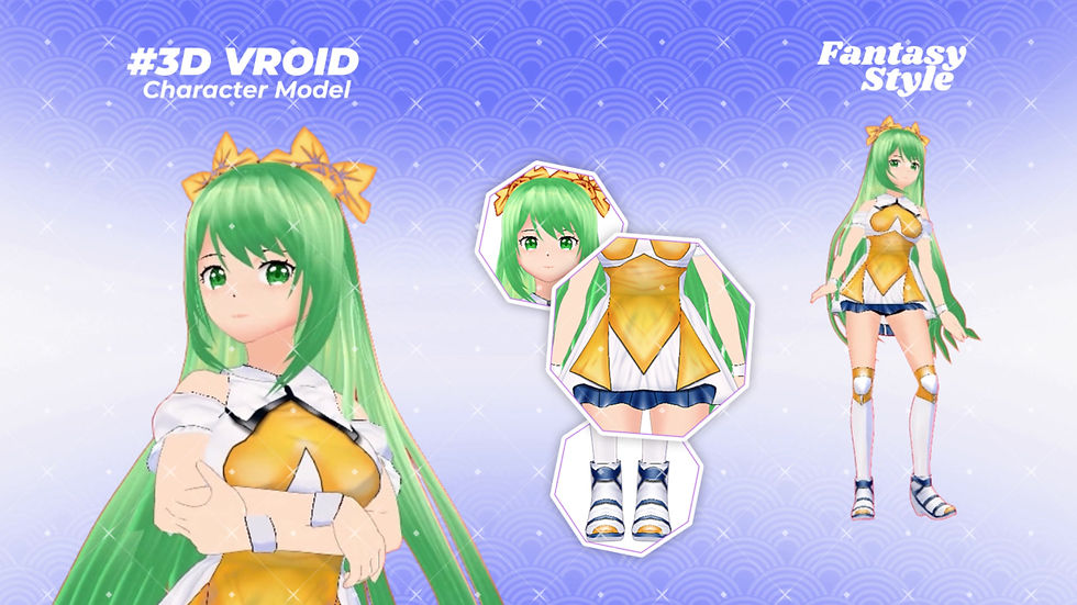 Thumbnail: VTuber Model 3D Fantasy Outfit Stunning Anime Style Girl Avatar
