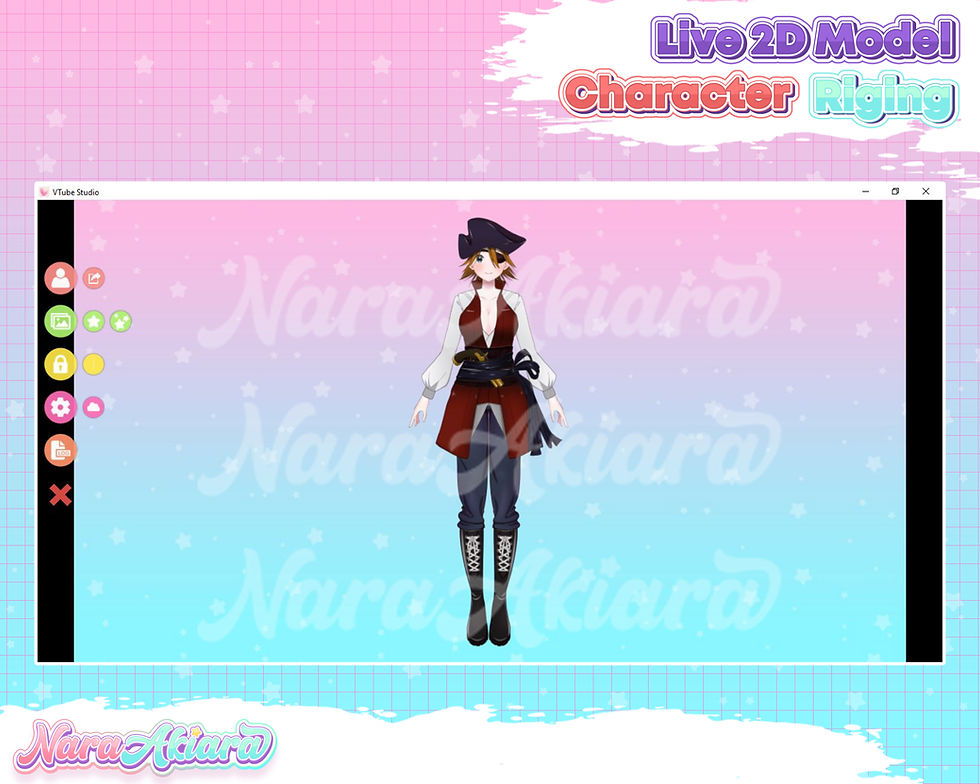 Thumbnail: Elevate Your Streams with Our Vtuber Live2D Anime Pirate Girl Models