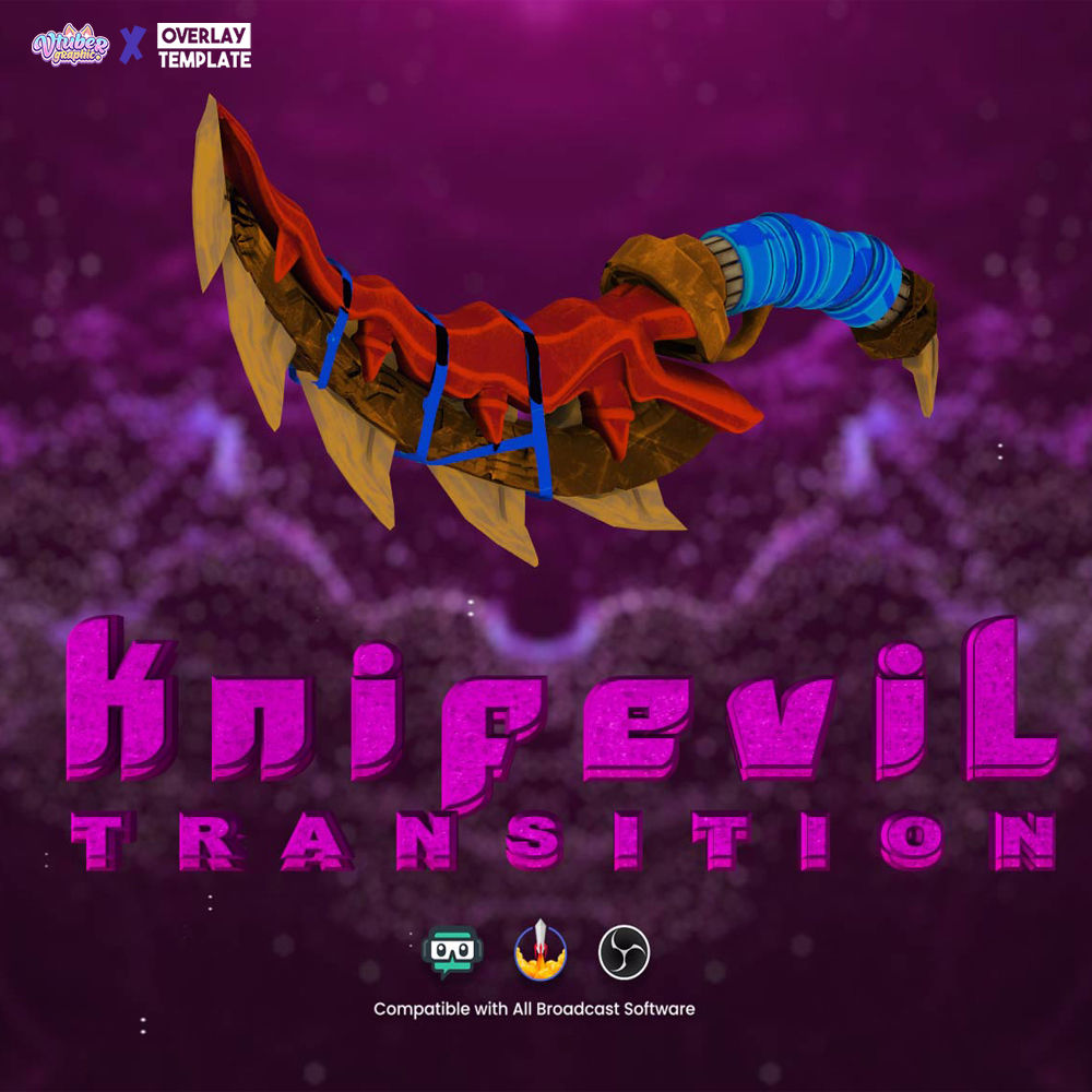 Elevate Your Stream’s Visual Appeal with Stylish Animated Transitions Knife Evil