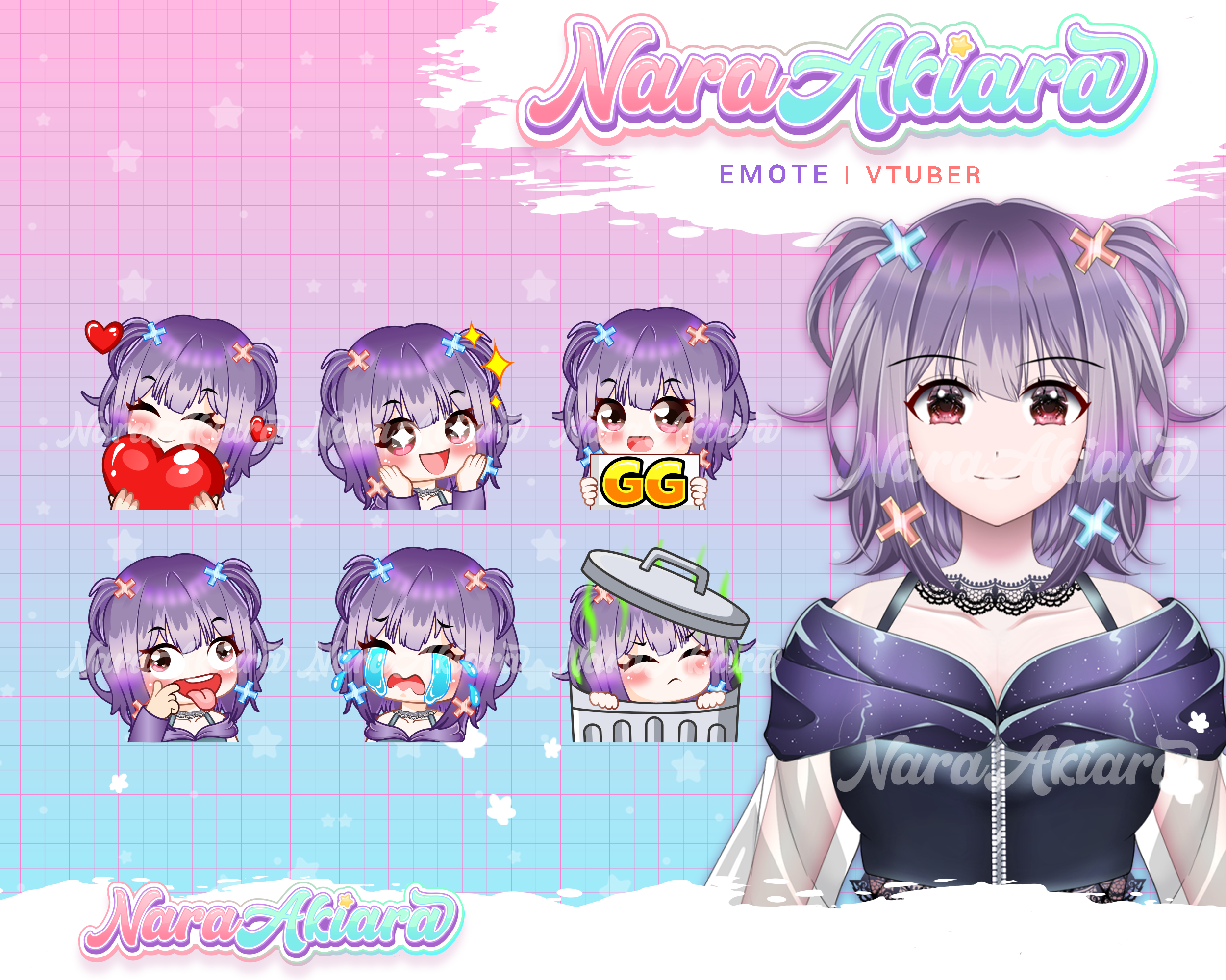 Cyber Style Neo Jacket VTuber Emotes Elevate Your Twitch Experience