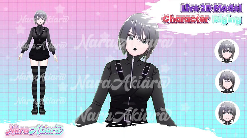 縮圖：Shadow Chic Live2D Models of Anime Emo Girls for VTubers Looking to Stand Out