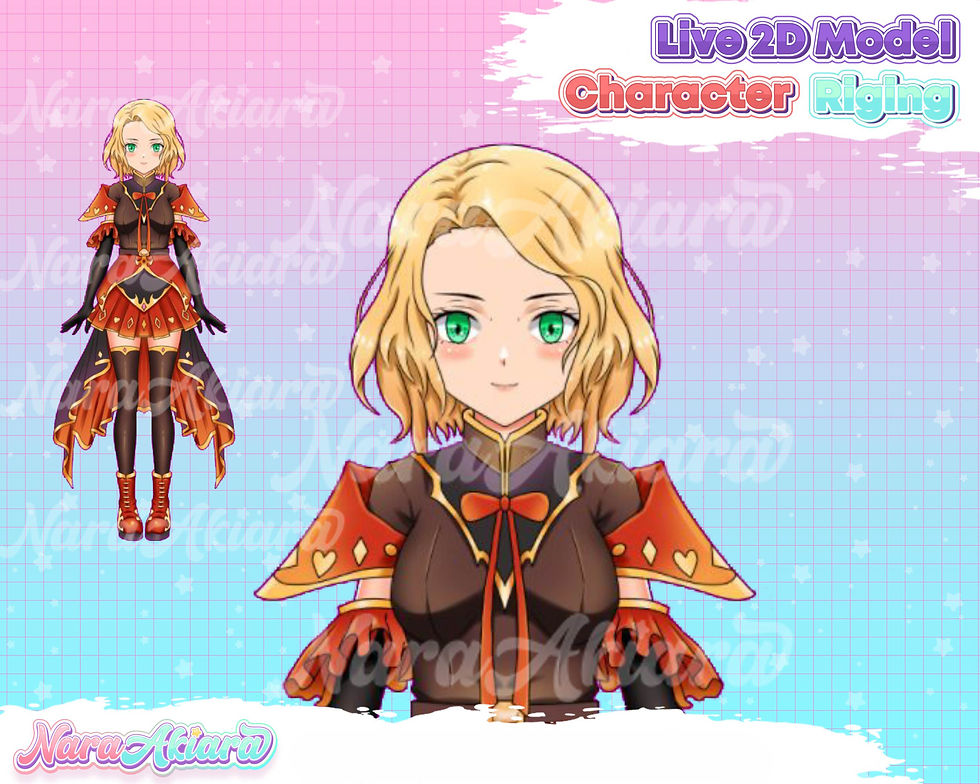 Thumbnail: Level Up Your Vtuber Live2d Streams with Glamour Dress Anime Girl for Streamer