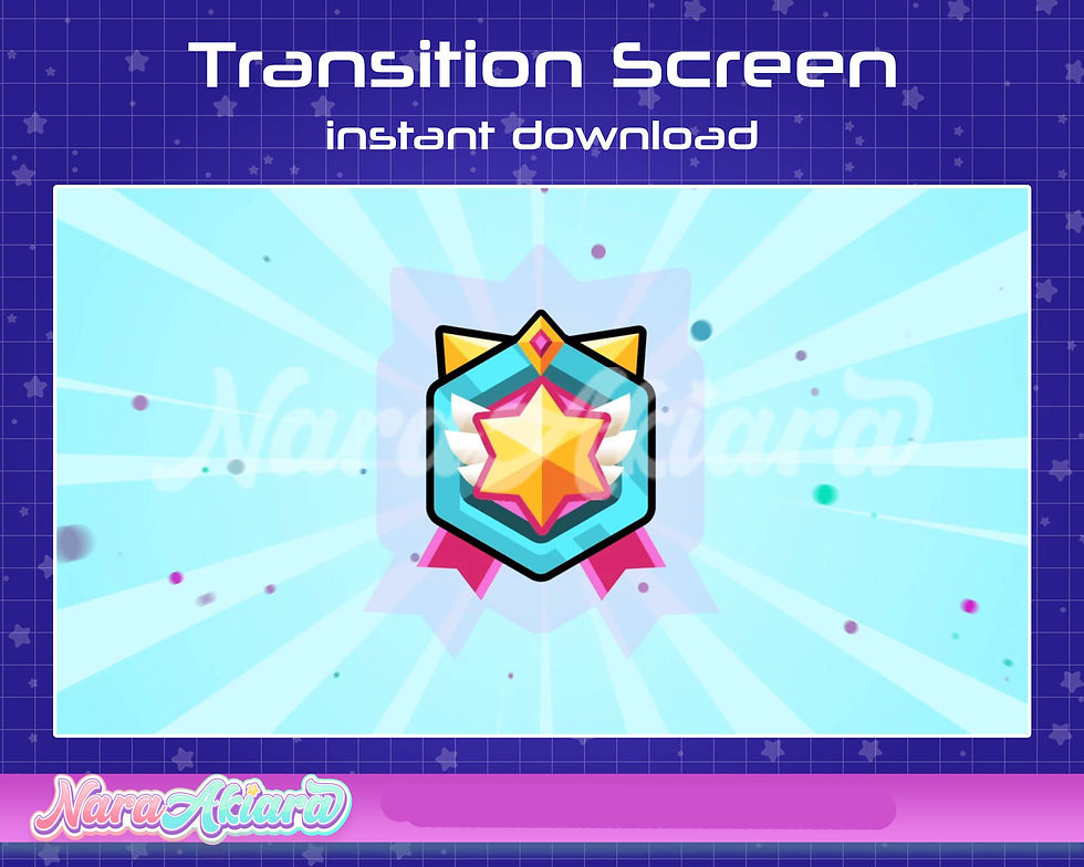 サムネイル： Starlit Shifts: Gold Star Wing Animation Transitions for Vtubers