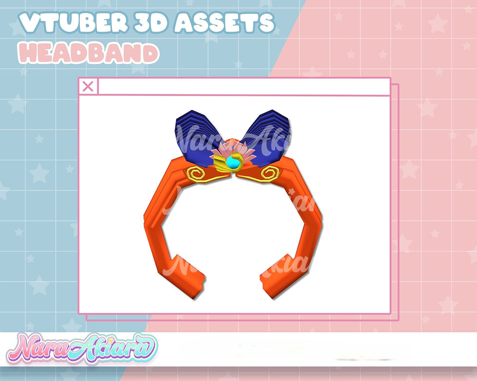 サムネイル： Personalize Your VTuber Avatar with a Bespoke Collection of 3D Assets Headbands