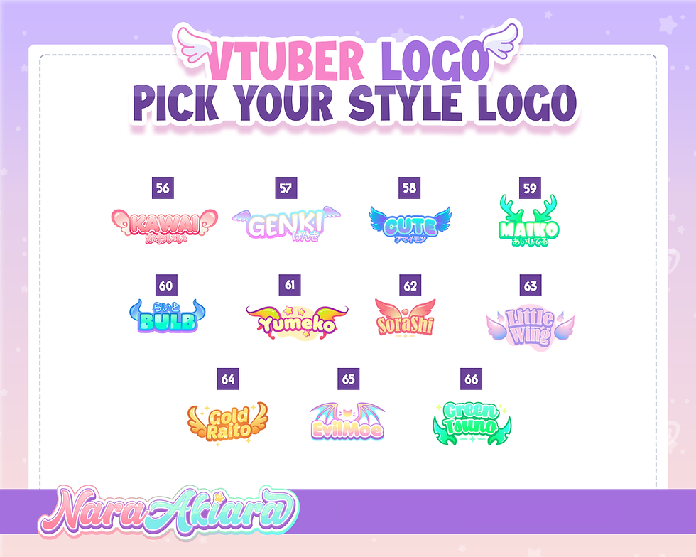 サムネイル： Ready-to-Use Custom Logo Templates for VTubers and Streamers