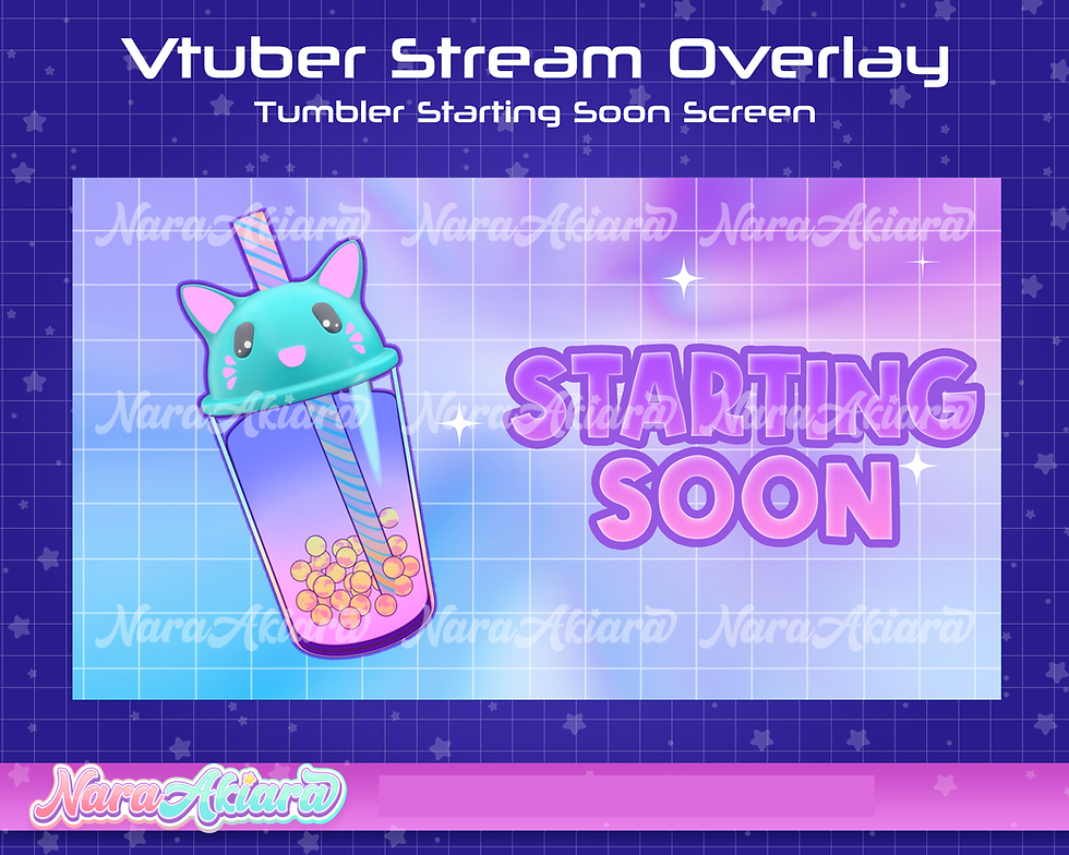 Thumbnail: Elevate Your Stream with Stylish Animated Tumbler Overlay Screen