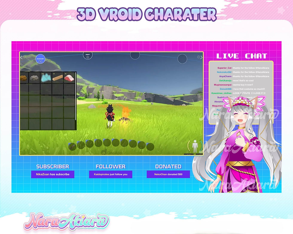 섬네일: Embrace the Unconventional Beauty Anime Girl With Purple Dresses 3D Vroid Model