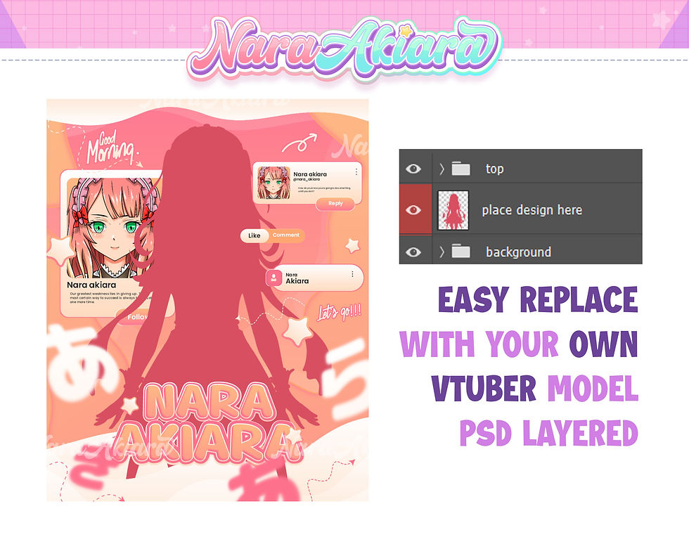 サムネイル： Stand Out on Social Media with High-Quality Vtuber Streamer Posters