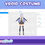 Thumbnail: Suit Up Your Avatar with White Blue Casual Cyberpunk Uniform 3D VRoid Clothes