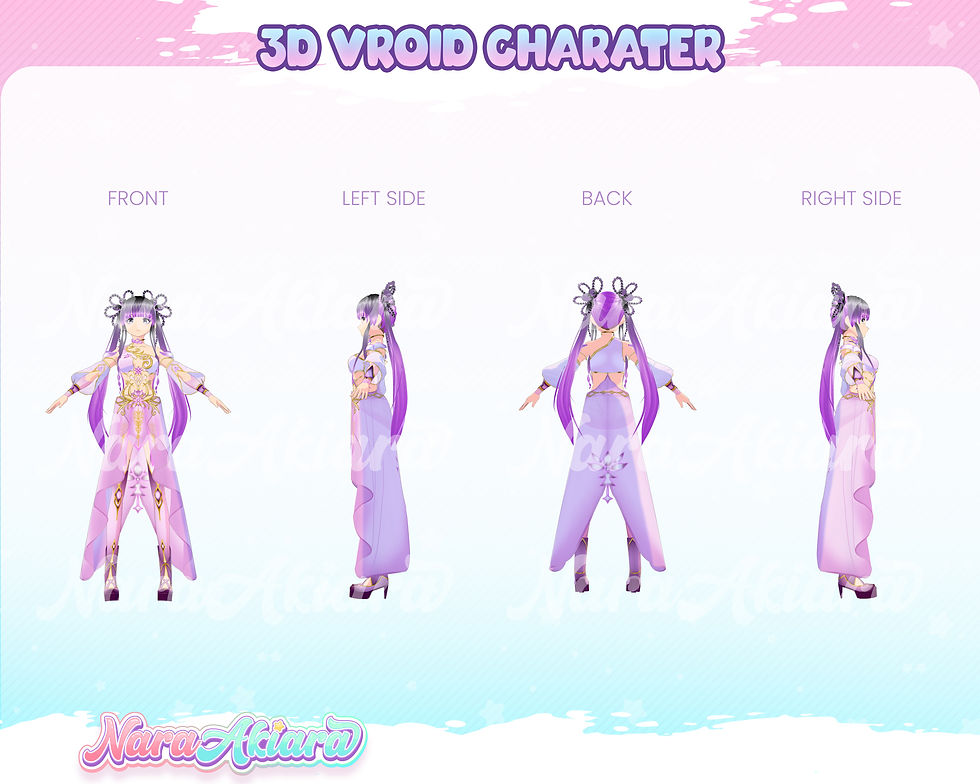 Thumbnail: Transcend Reality with Our 3D Fragrance Lonary Anime Girl Vroid Model for Stream
