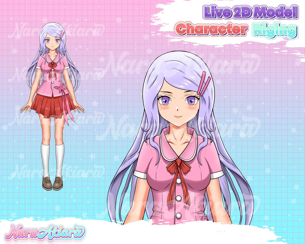 Thumbnail: Explore the World of Virtual Beauty with Vtuber Live2D Grey Long-Haired Anime