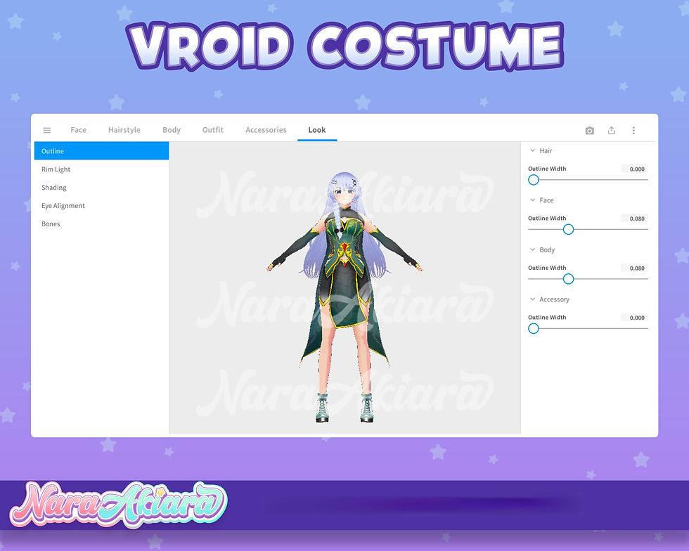 Thumbnail: Explore Glamorous 3D Vroid Costumes for Your VTuber Identity