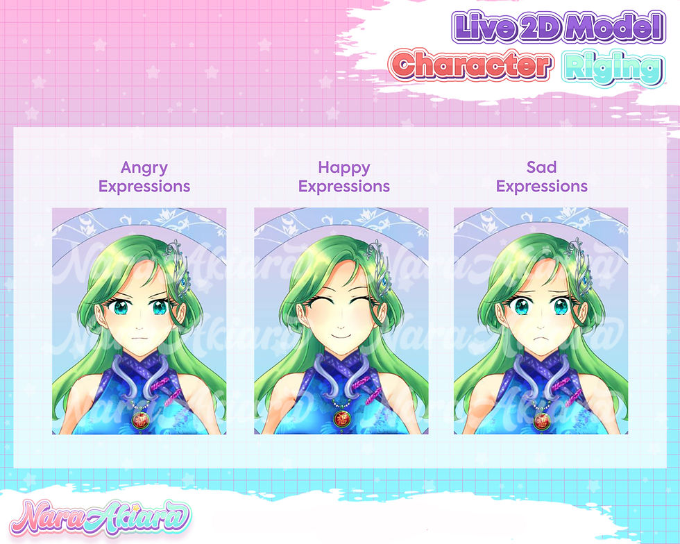Thumbnail: Enchanting Green-Haired Anime Girl Live2D VTuber Model for Your Streaming Needs