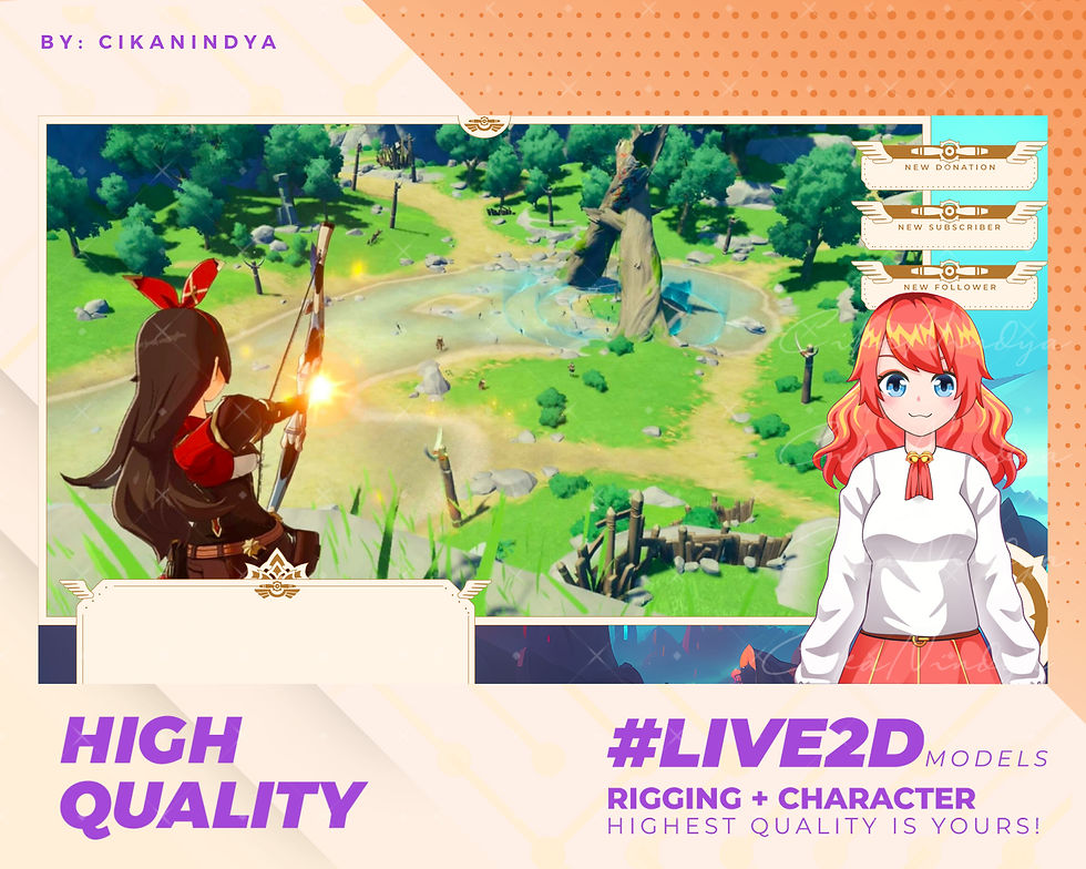 Thumbnail: Charming Red School Girl Live2D VTuber - Perfect for Streamers