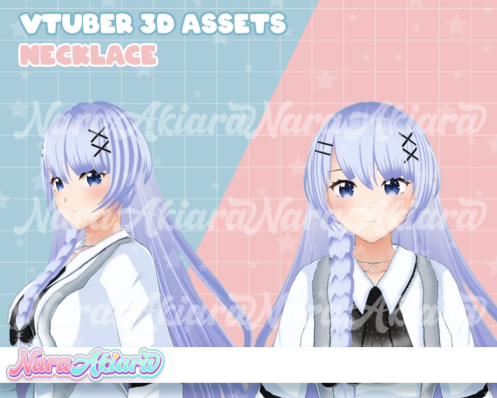 サムネイル： Necklace Charms Cute 3D Accessories for Your VTuber Look