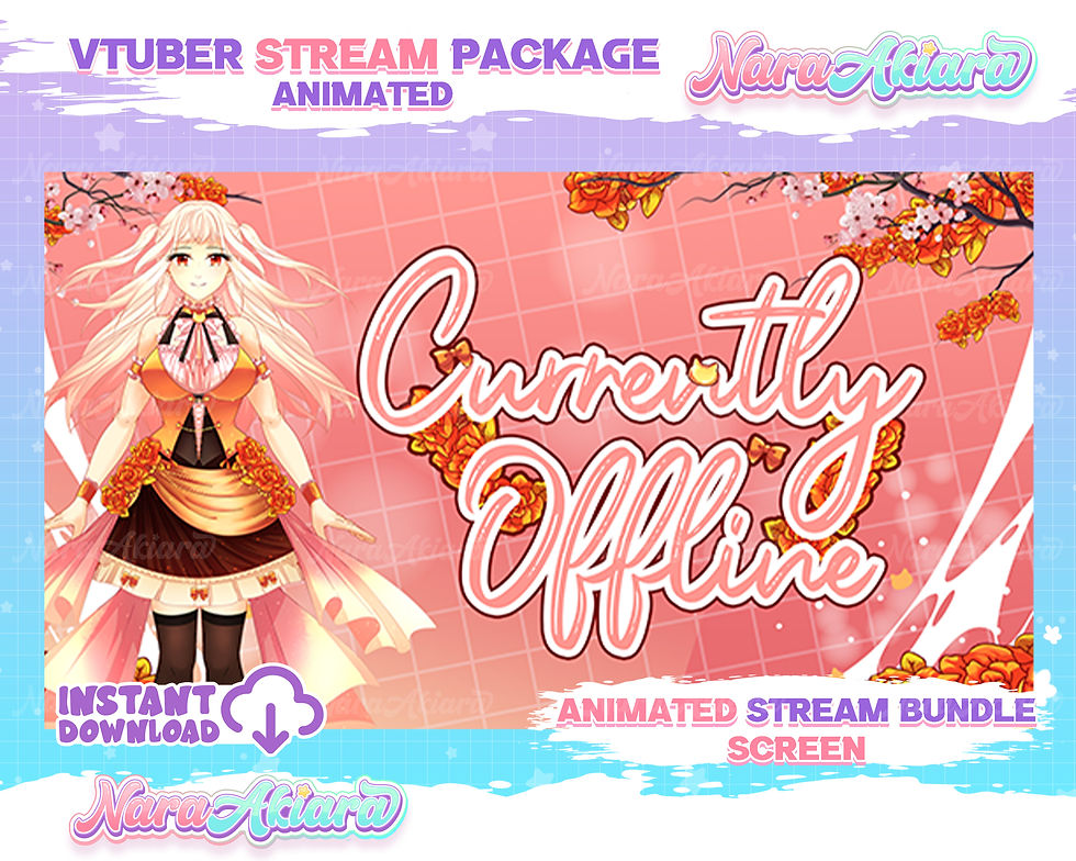 섬네일: Bloom Your Stream with the Anime Rose Girl Overlay Stream Package