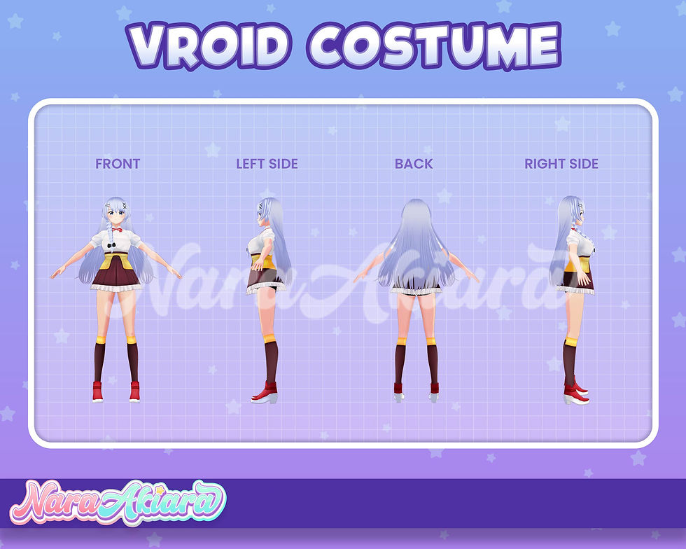 섬네일: Personalize Your VRoid Avatar with Elegant White Maid Uniforms