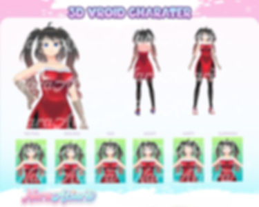 Behold the Exquisite Beauty of a 3D Vroid Model Featuring a Brown Braided Hair