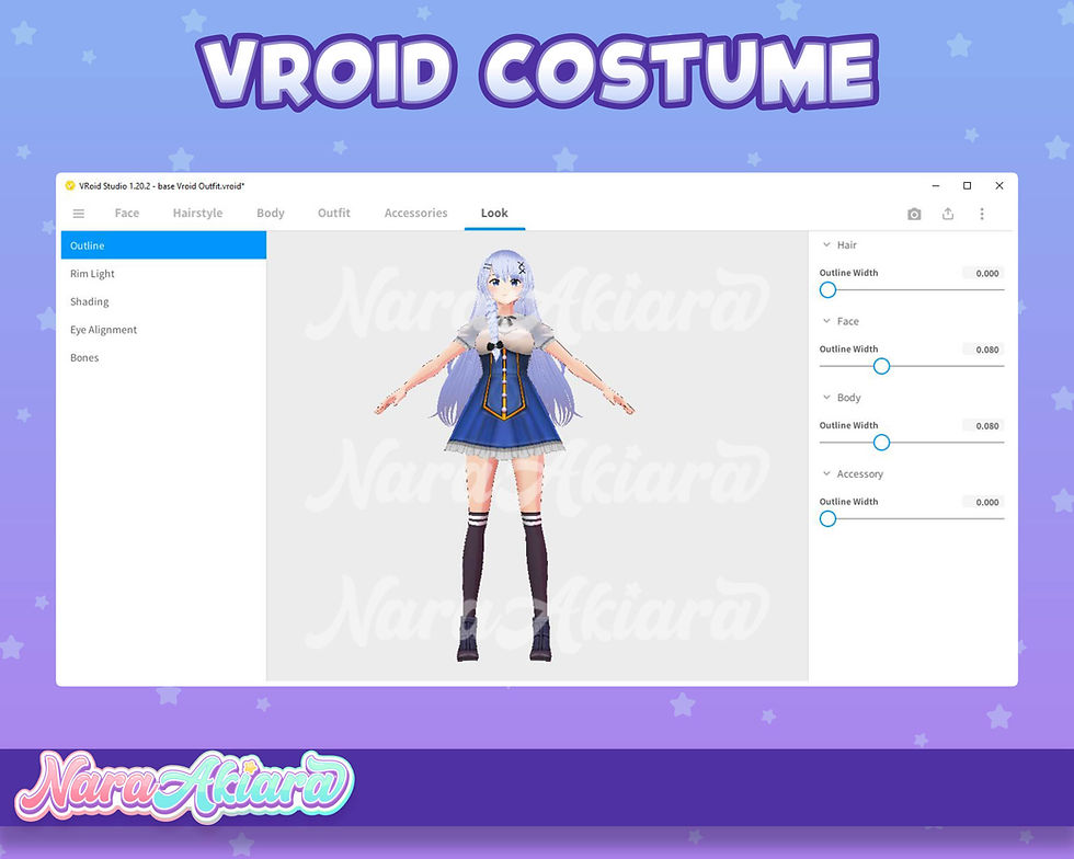 Thumbnail: The Perfect Blend of Chic and Cool White and Blue Mini Dress for Your 3D Model
