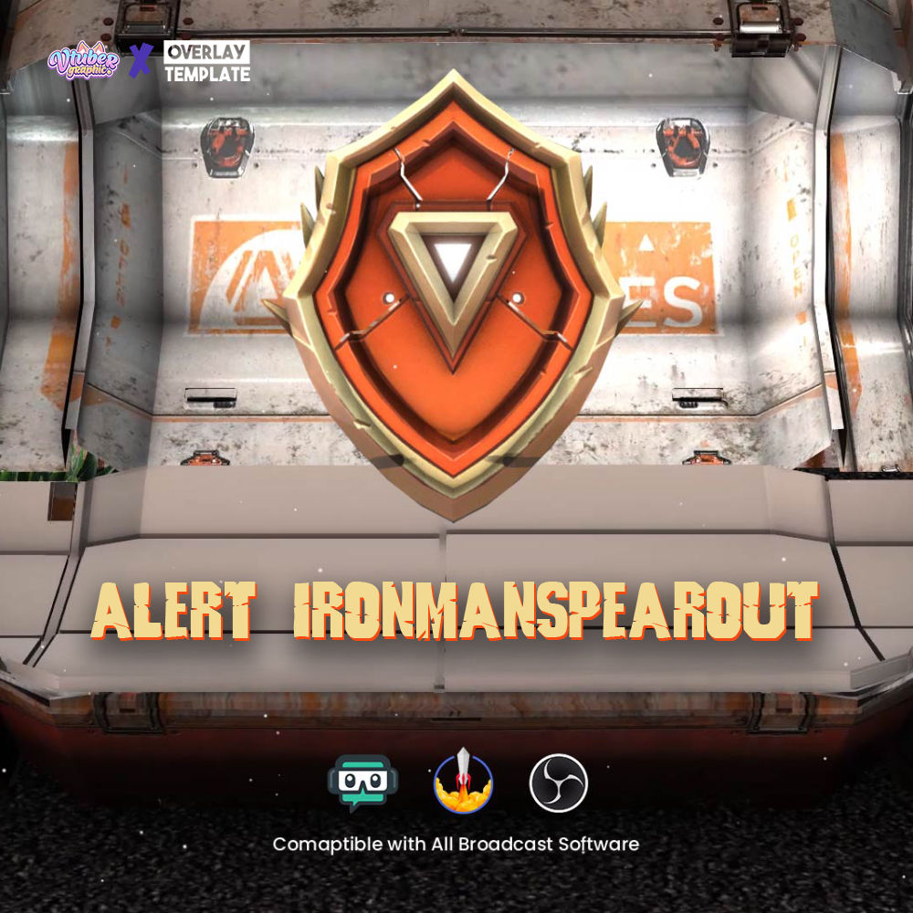 Level Up Your Streams with Jaw-Dropping Animated Alert Ironman Spear Out