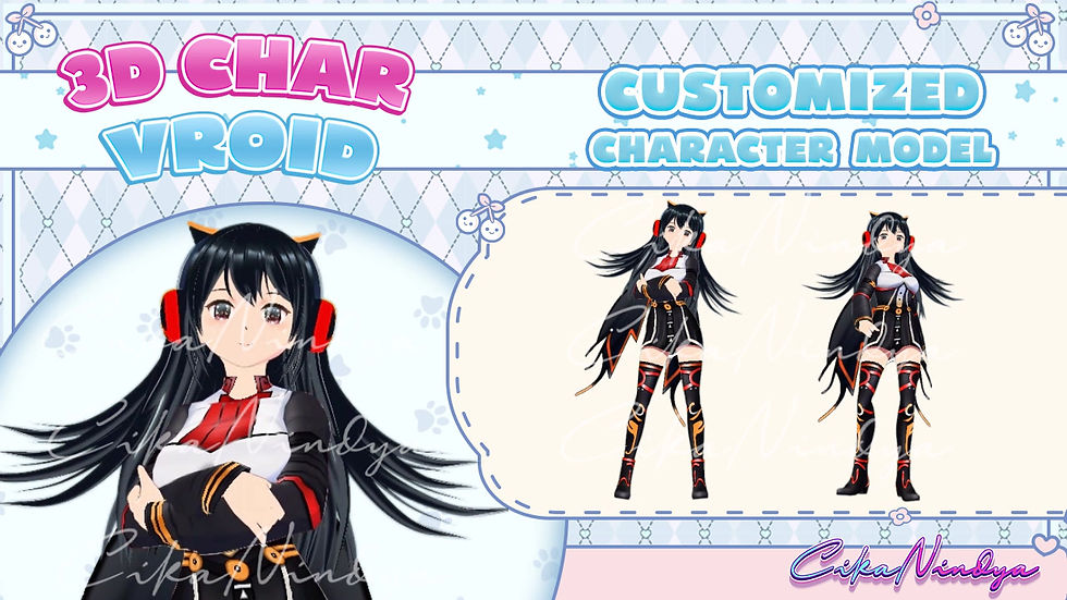 Thumbnail: VTuber Model 3D Magical Outfit with Elegant Fantasy Design for Anime Fans