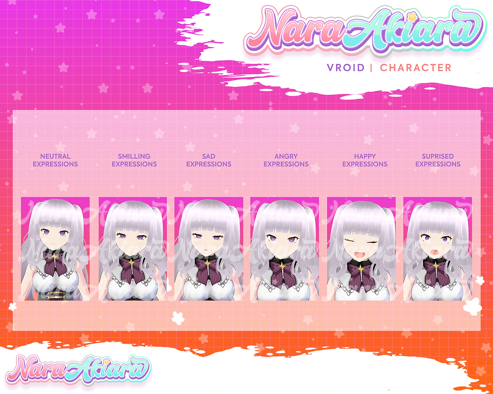 サムネイル： Enter the Stream World with our Captivating Dark Night Girl 3D Vroid Model
