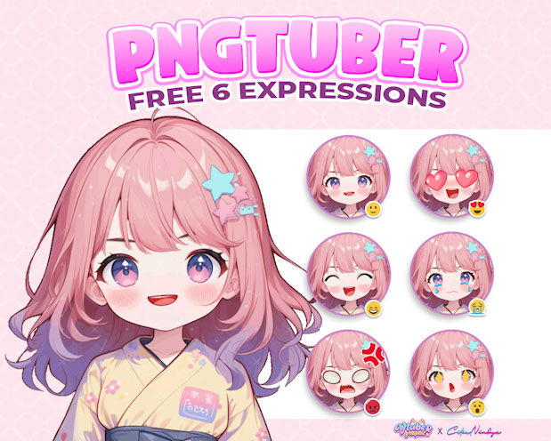 Personalized PNG Tuber Avatar for Streamers Who Want to Stand Out with Audience