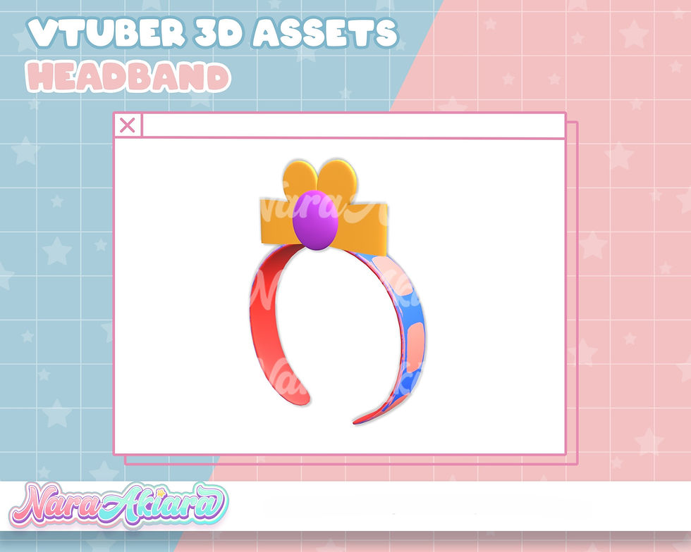サムネイル： Captivating 3D Assets Headbands to Infuse Your VTuber Avatar with Magic
