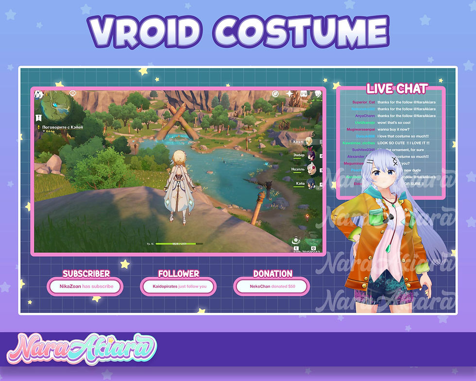 Thumbnail: Get Cozy with a3D Vroid Clothes Light Brown Parka for Your VRoid Avatar