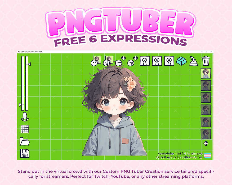 縮圖：Mini PNG Tuber Avatar Full of Charm and Personality for Engaging Streams