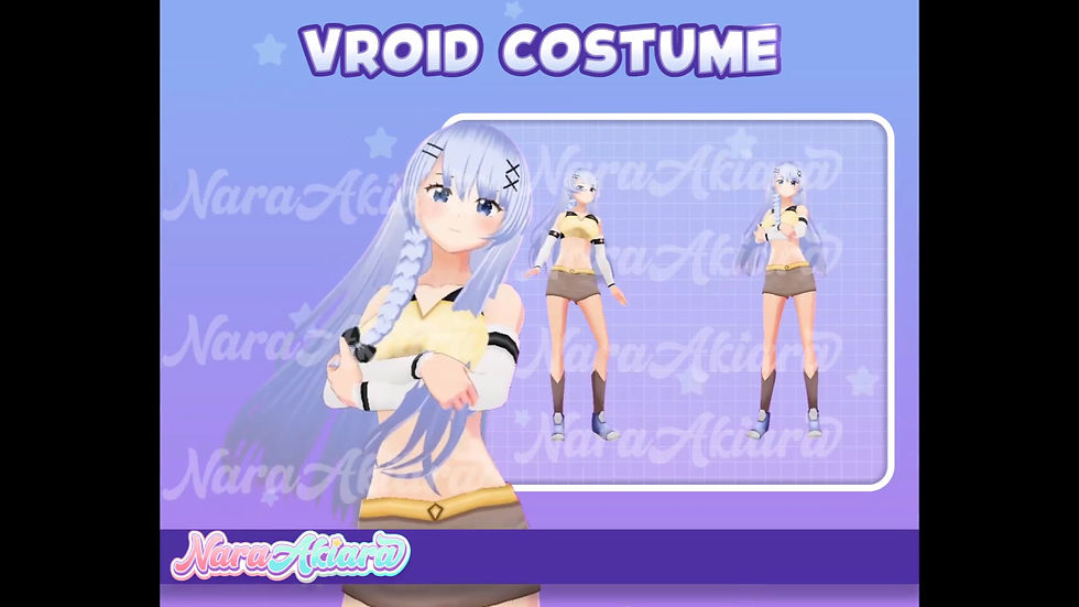 Thumbnail: Level Up Your Avatar Style with Yellow Sports Bra with Stripes Long Arm Sleeves