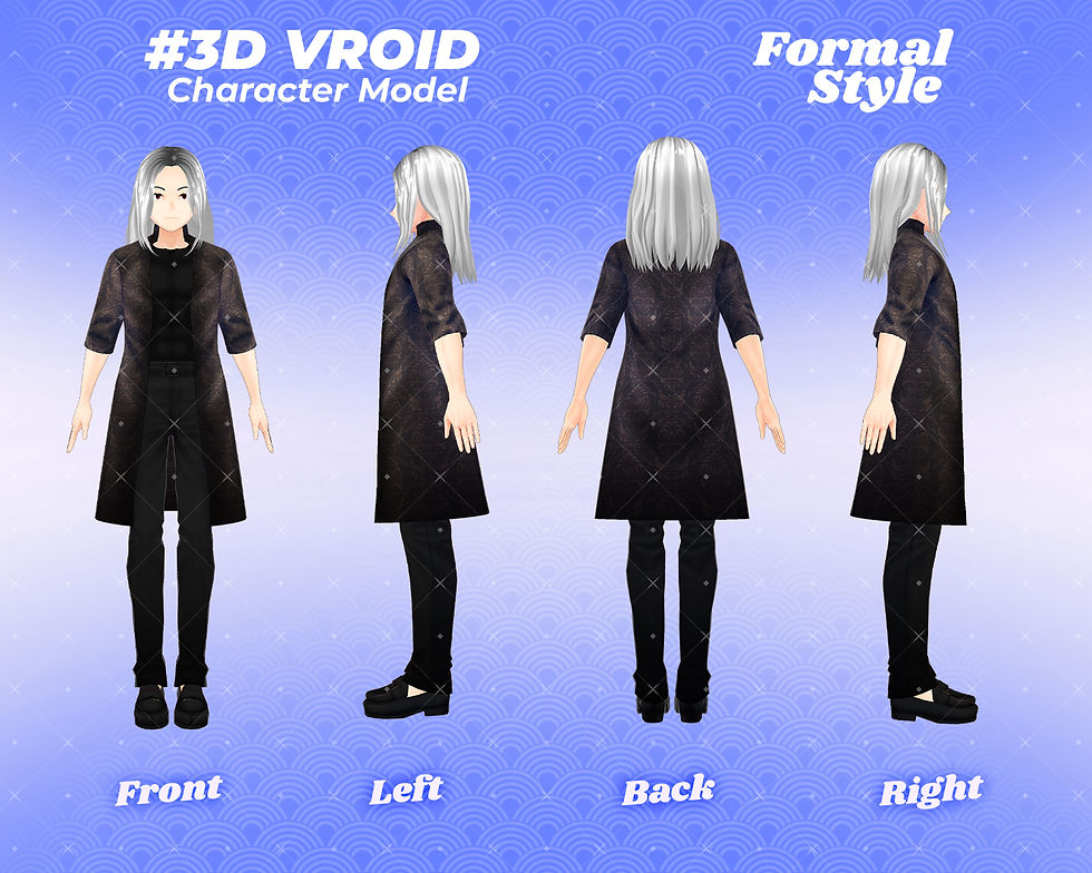 섬네일: Fantasy Inspired Anime Male 3D VTuber Model Sakuno with Stylish Outfit