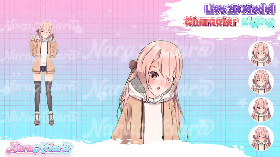 縮圖：Charming Streamer's Choice with Vtuber Live2d Model Anime Girl