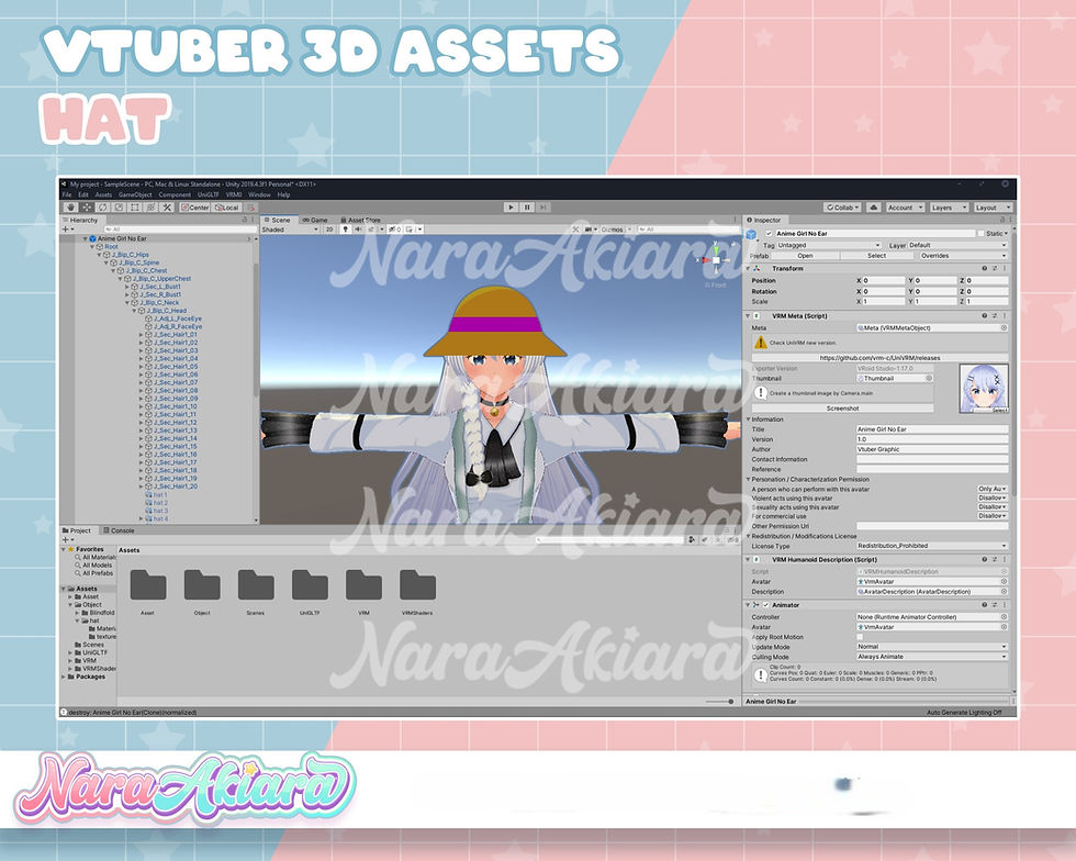 縮圖：Explore Bespoke 3D Assets Hats for VTuber Characters