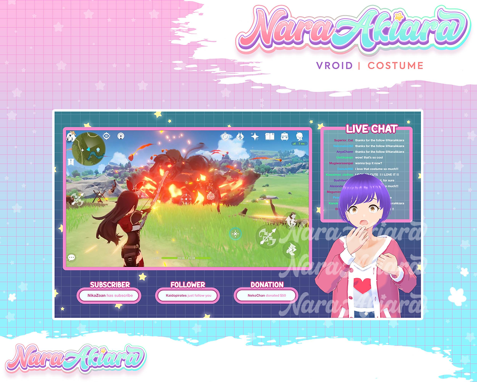 サムネイル： Discover Stunning 3D Vroid Costumes for a Mesmerizing VTuber Persona