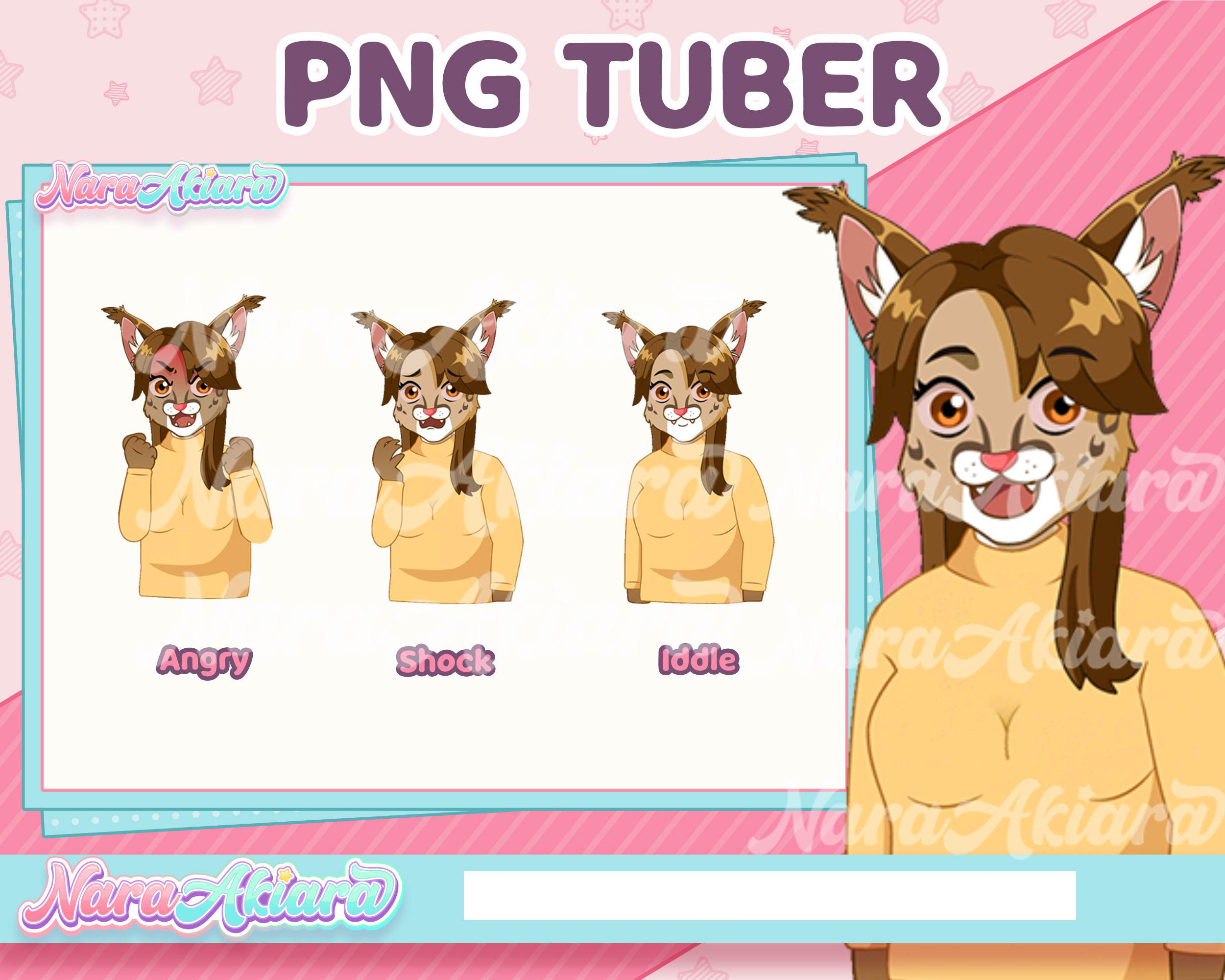 Stream Looked So Adorable with Our Lynx Hair Cat Girl PNGTuber