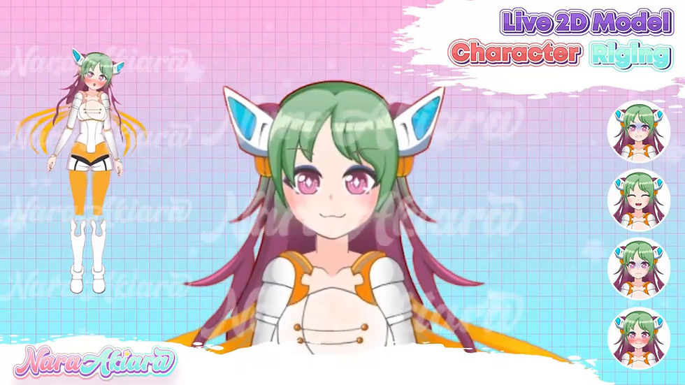 縮圖：Elevate Your Streams with Vtuber Live2d Anime The Yellow Cyber Girl Experience