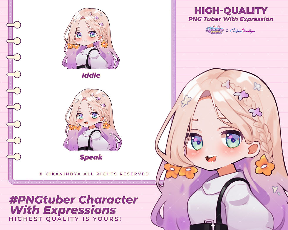 Boost Your Streaming Presence with Unique PNG Tuber Girl Models