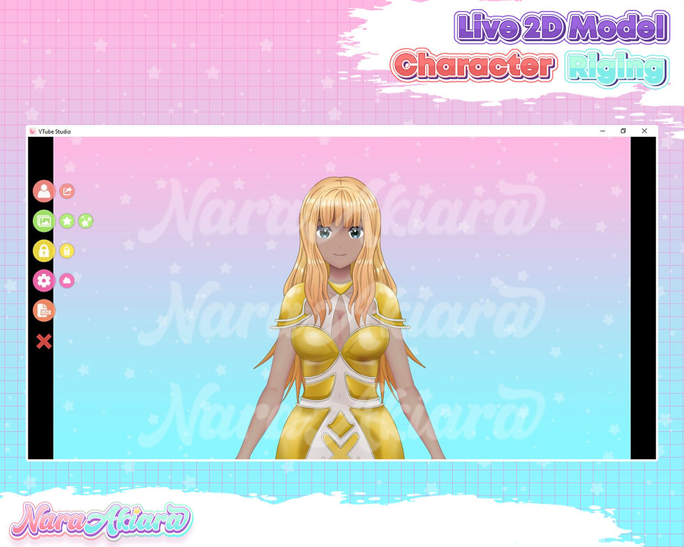 섬네일: Elevate Your Streaming Experience with Vtuber Live2d Model Anime Blonde Hair