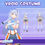 Thumbnail: Hanaka Blue Cyber Mini Dress 3D Viroid Costume to Elevate Your VTuber Persona