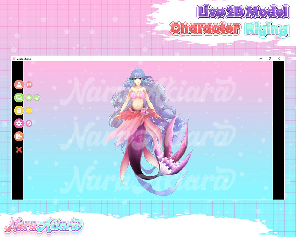 Thumbnail: Dive into the World of Vtubing with the Purple-Haired Mermaid Anime Girl Live2D