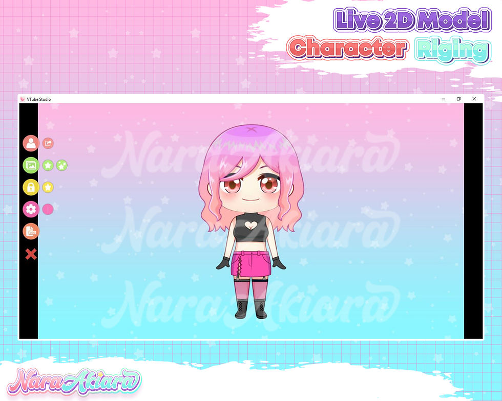 縮圖：Unleash Your Cuteness with the Chibi Pink Hair Girl Live2d Model for Vtubing