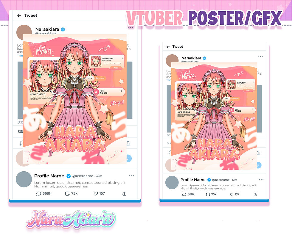 Thumbnail: Stand Out on Social Media with High-Quality Vtuber Streamer Posters