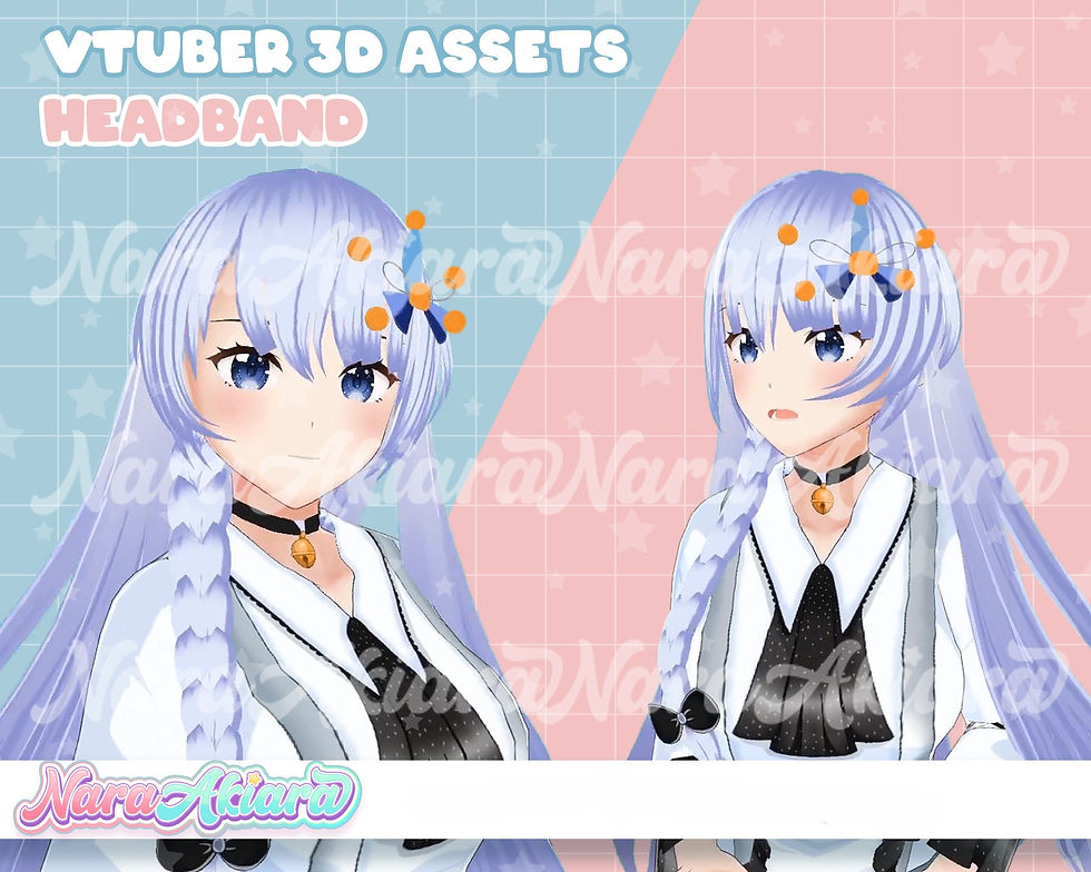 サムネイル： Explore an Enchanting Collection of Captivating 3D Assets Headbands for VTuber