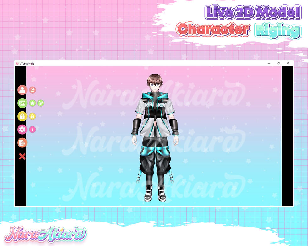 Thumbnail: Discover the Brown Haired Cyberpunk Male Vtuber Live2D Models for Streaming