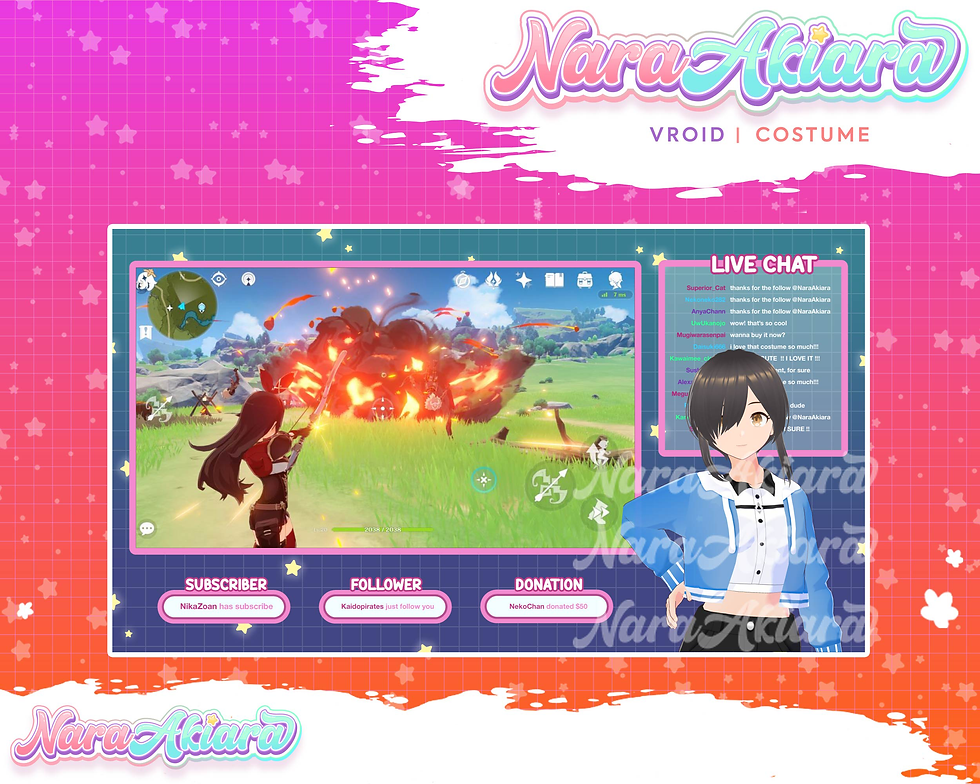 縮圖：Unleash Your VTuber Persona with Striking 3D Vroid Costumes
