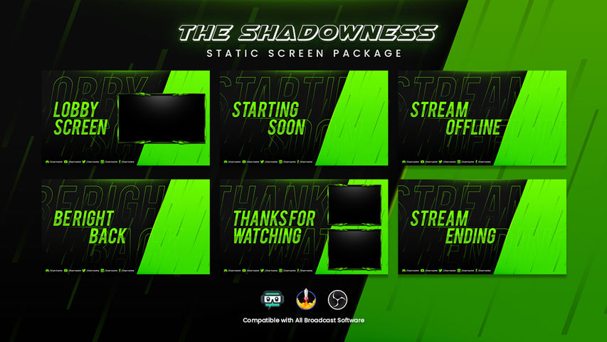 サムネイル： Shadowness Animated Overlay Package Embrace the DarShadokness, Unleash the Power